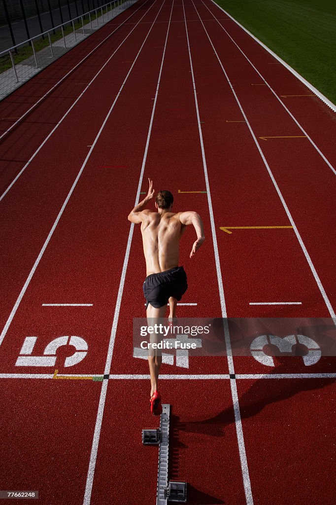 Runner at Staring Line