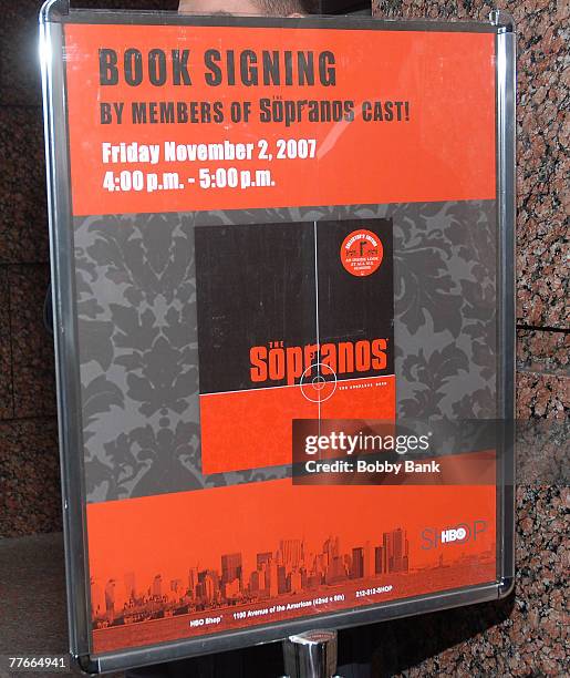 Soprano Sign The Sopranos The Complete Book Photos and Premium High Res Pictures ...