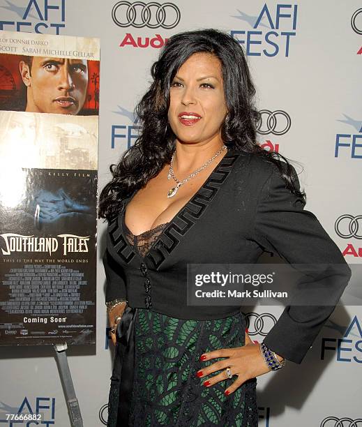 Actress Rebekah Del Rio attends the AFI 2007 special screening of "Southland Tales" held in Hollywood, California on November 2, 2007.