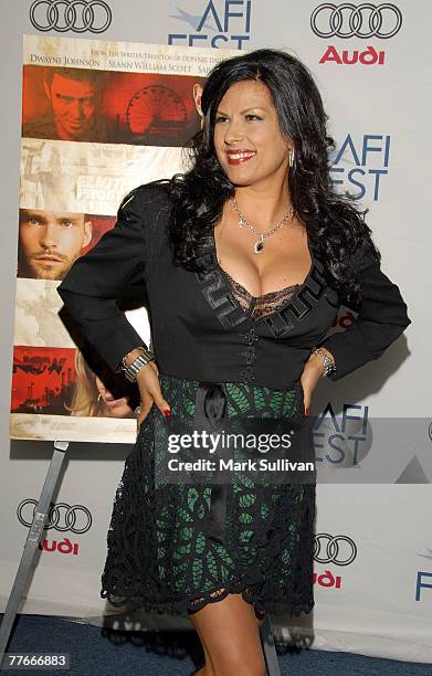 Actress Rebekah Del Rio attends the AFI 2007 special screening of "Southland Tales" held in Hollywood, California on November 2, 2007.