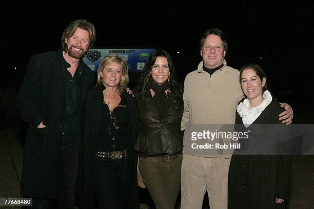 Ronnie Dunn, Janine Dunn, Anastasia Brown, Richard Lewis and Julia Michels arrive at the "August Rush" Nashville premiere November 2, 2007 in...