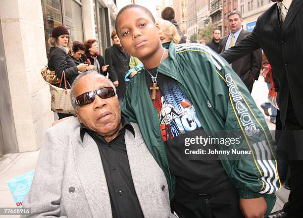 Frank Lucas and His Son attends Frank Lucas Sighting - November 2, 2007 in New York City, NY
