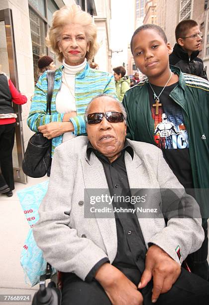 Julie Lucas, Frank Lucas and their son sighted on November 2, 2007 in New York City.