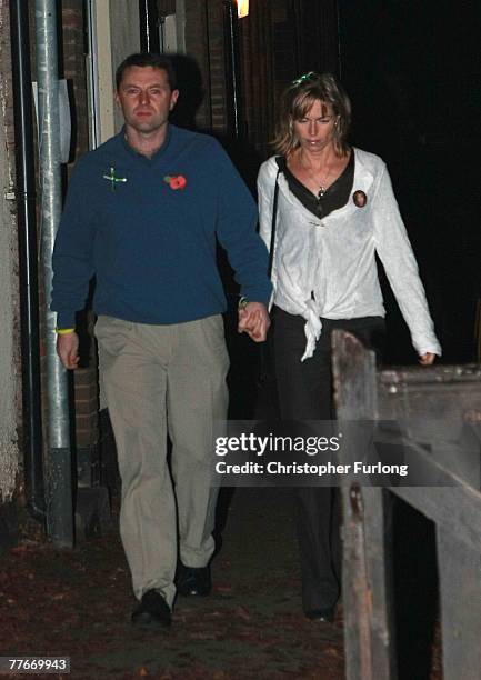 Gerry and Kate McCann arrive at the Church of St Mary and St John in their home village of Rothley for a prayer service to mark six months since...