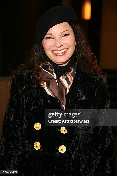 Actress Fran Drescher attends a private screening of "Lions for Lambs" hosted by Andrew Borrok at the Dolby Screening Room on November 3, 2007 in New...