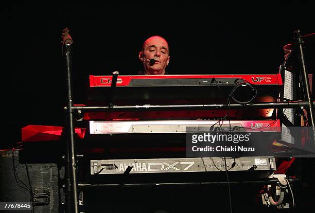 Dave Greenfield of The Stranglers in concert at Roundhouse, Camden November 4, 2007 in London, England. The Stranglers returned to Camden Town to...