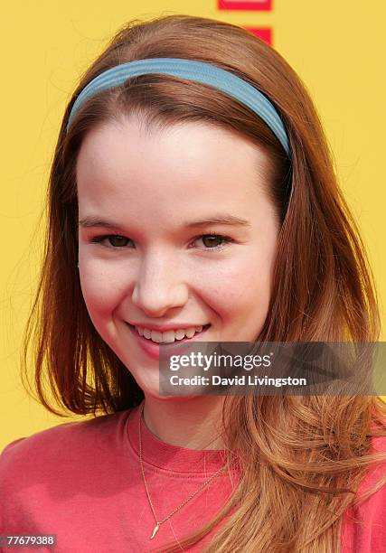 Actress Kay Panabaker attends P.S. ARTS 10th annual 'Express Yourself' event at Barker Hanger November 4, 2007 in Santa Monica, California.