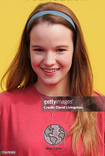 Actress Kay Panabaker attends P.S. ARTS 10th annual 'Express Yourself' event at Barker Hanger November 4, 2007 in Santa Monica, California.