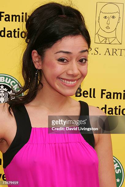 Actress Aimee Garcia attends P.S. ARTS 10th annual 'Express Yourself' event at Barker Hanger November 4, 2007 in Santa Monica, California.