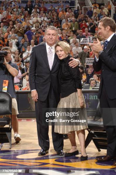 Colangelo Family Jerry Colangelo stands with his wife, Joan, as he is inducted into ...