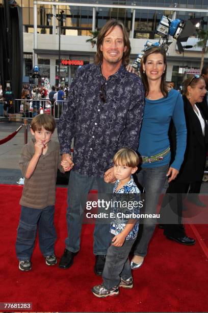 Braedon Cooper Sorbo, Kevin Sorbo, Shane Haaken Sorbo and wife Sam Jenkins at the Premiere of Warner Bros. "FRED CLAUS" at Grauman's Chinese Theatre...