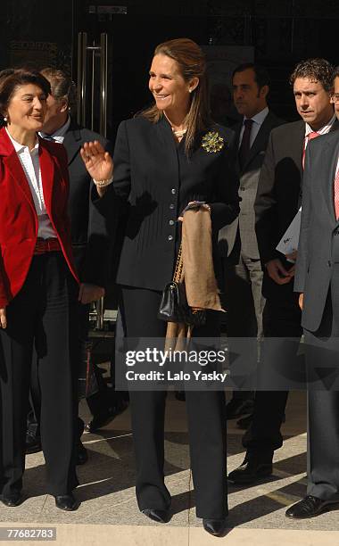 Infanta Elena of Spain launches 2007 Benefit Campaign "Un juguete, Una Ilusion" at Ramon Areces Foundation on November 5, 2007 in Madrid, Spain.