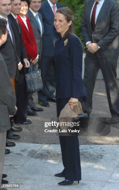 Infanta Elena of Spain launches 2007 Benefit Campaign "Un juguete, Una Ilusion" at Ramon Areces Foundation on November 5, 2007 in Madrid, Spain.