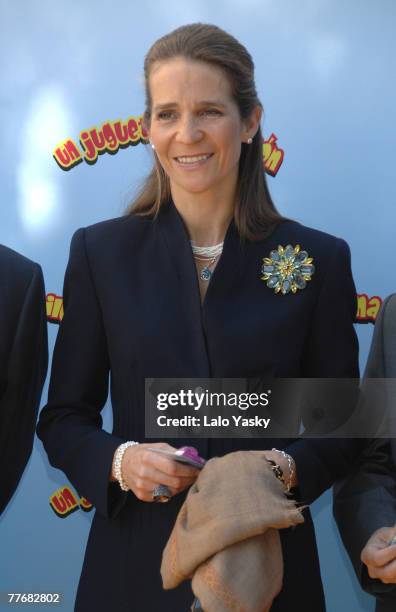 Infanta Elena of Spain launches 2007 Benefit Campaign "Un juguete, Una Ilusion" at Ramon Areces Foundation on November 5, 2007 in Madrid, Spain.