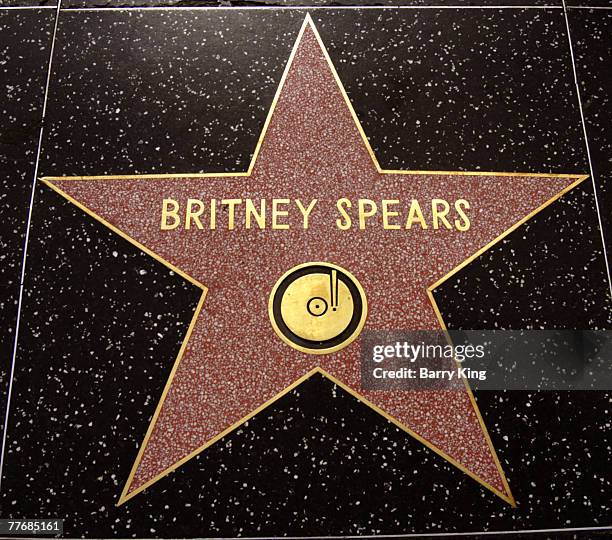 Britney Spears Star on the Hollywood Walk of Fame