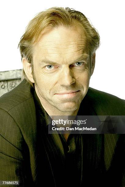 Burbank, CA-- Hugo Weaving of The Matrix Reloaded, poses for a photo session at the Warner Bros. Studios in Burbank, CA ; Hugo Weaving for USA Today,...