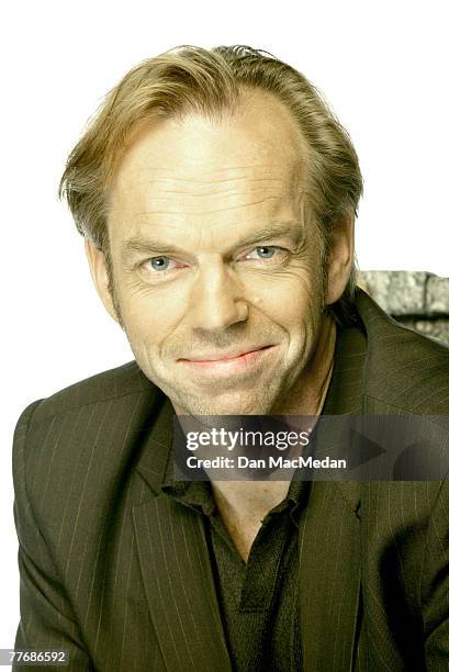 Burbank, CA-- Hugo Weaving of The Matrix Reloaded, poses for a photo session at the Warner Bros. Studios in Burbank, CA ; Hugo Weaving for USA Today,...