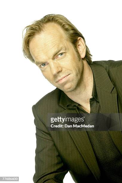 Burbank, CA-- Hugo Weaving of The Matrix Reloaded, poses for a photo session at the Warner Bros. Studios in Burbank, CA ; Hugo Weaving for USA Today,...
