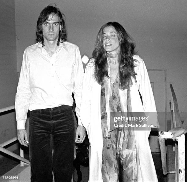 James Taylor and Carly Simon leaving the Hollywood Palladium in Hollywood, CA 1975; Various Locations; Mark Sullivan 70's Rock Archive; Hollywood; CA.