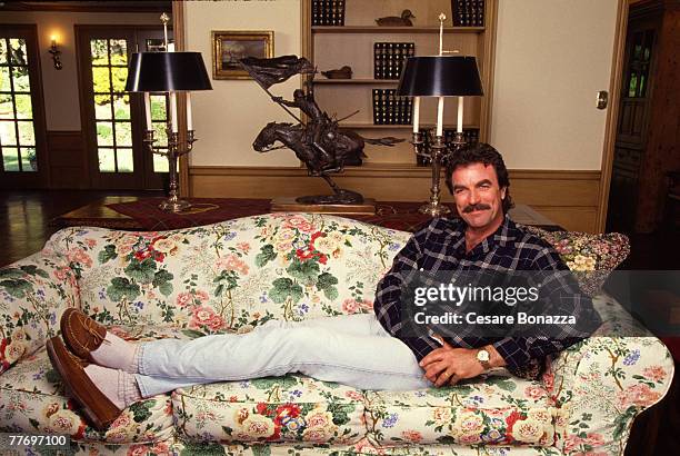 Tom Selleck; Private home in Malibu; Tom Selleck, Self Assignment, March 23, 2001; Malibu; California.