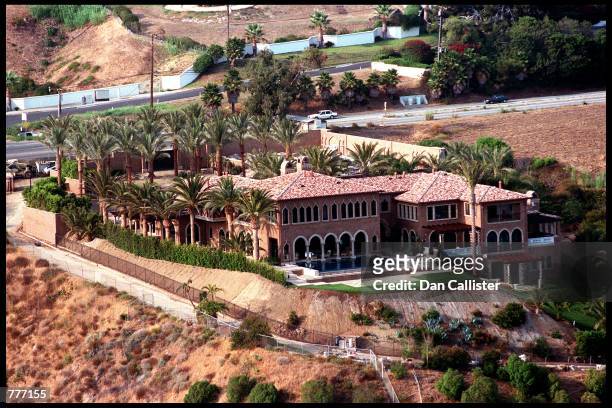 Pop artist Cher's new luxury home July 29, 2000 situated overlooking the Pacific Ocean in Malibu, CA.