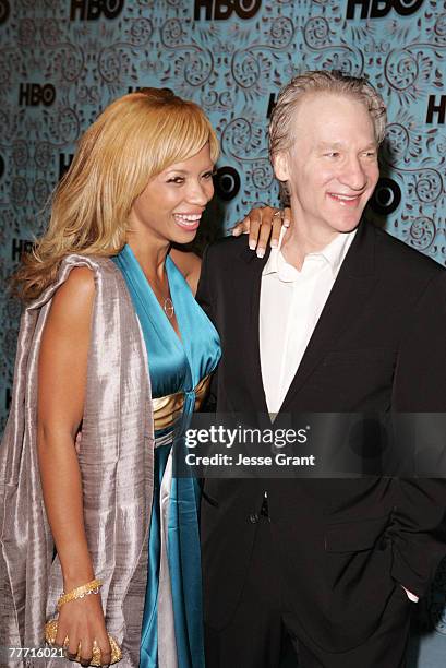 Karrine Steffans and Bill Maher