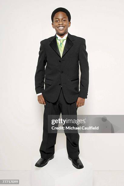 Actor Malcolm David Kelley is photographed at the 37th Annual NAACP Image Awards on February 25, 2005 at the Shrine Auditorium in Los Angeles,...