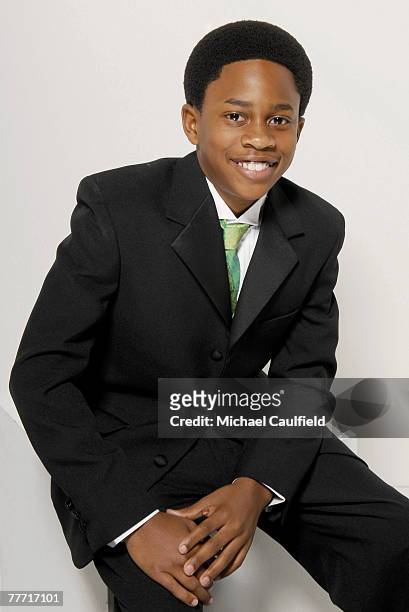 Actor Malcolm David Kelley is photographed at the 37th Annual NAACP Image Awards on February 25, 2005 at the Shrine Auditorium in Los Angeles,...