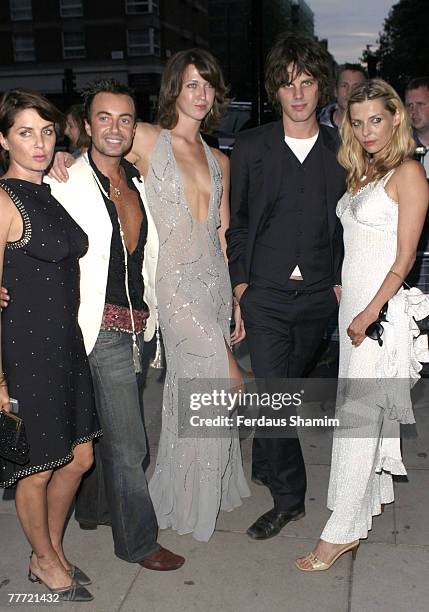 Sadie Frost, Jackson Scott and Margo Stilley and guest