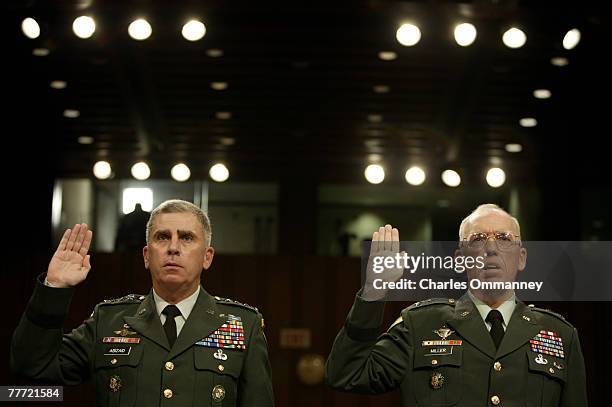 General John P. Abizaid, Commander of the United States Central Command, Major General Geoffrey D. Miller, Deputy Commander for Detainee Operations...