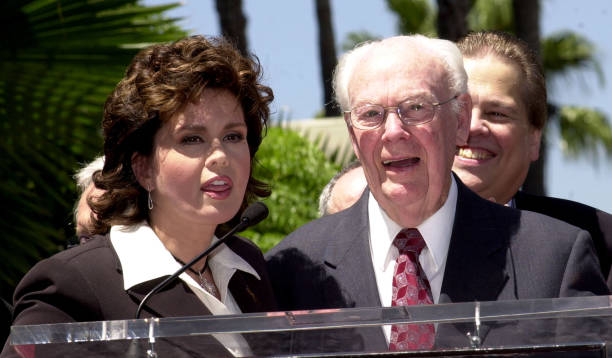 Marie Osmond and her father George Osmond