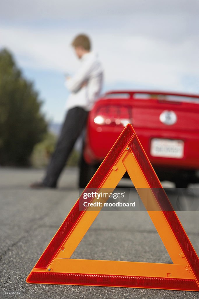 Stranded at Roadside and Waiting for Help