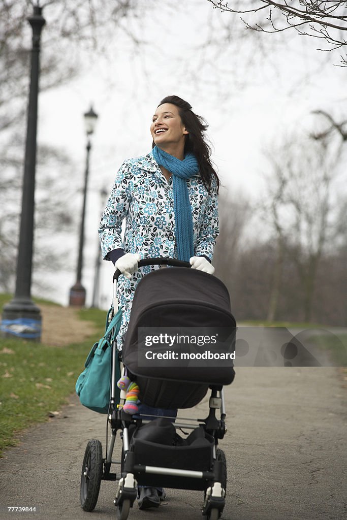 Stroller Walk Example Mother With Stroller On A Walk High-Res Stock Photo - Getty Images