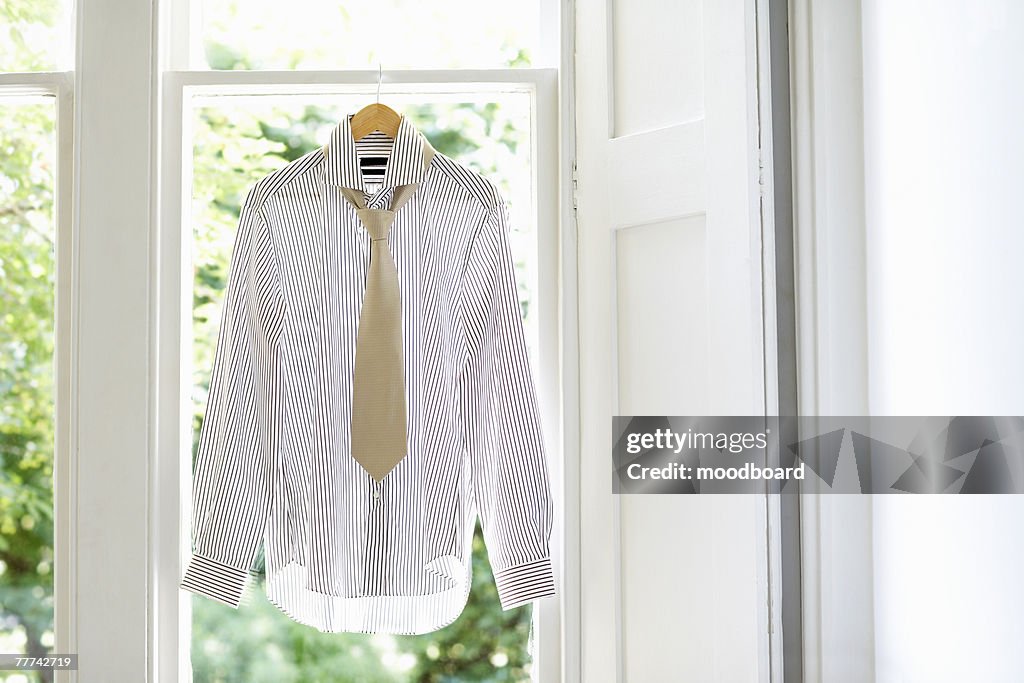 Dress Shirt on Hanger