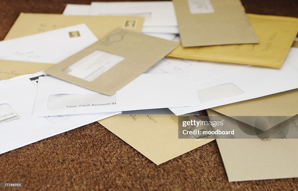 Pile of Mail on the Floor