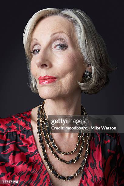 wealthy senior woman - smug stock pictures, royalty-free photos & images