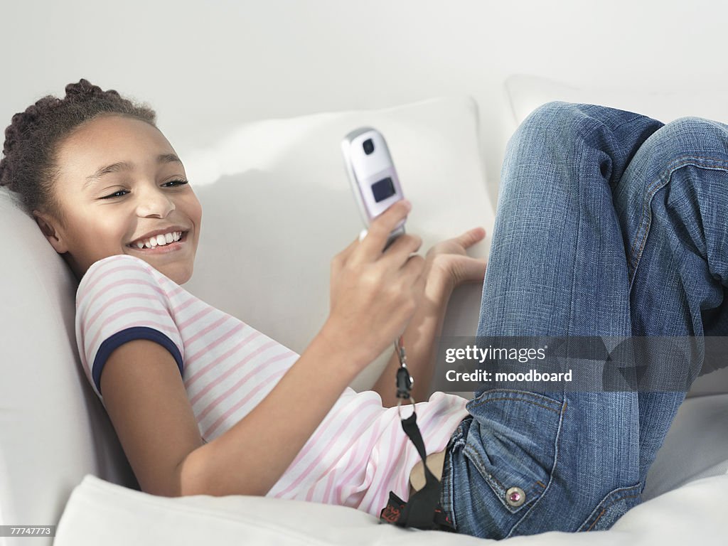 Young Girl on Cell Phone