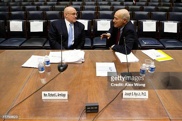 Former Deputy Secretary of State Richard Armitage and Joseph Nye Jr. , former Assistant Secretary of Defense for International Security Affairs and...