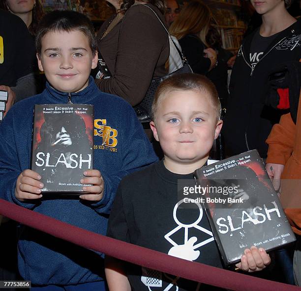 Atmosphere for the "Slash" book signing at Bookends Bookstore on November 1, 2007 in Ridgewood, New Jersey.