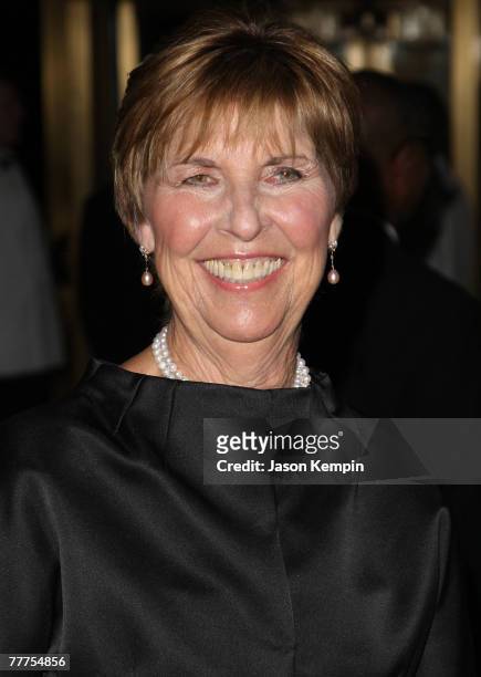 Mary Lee Pfeiffer attends the Museum Of The Moving Image 23rd Annual Black Tie Salute to Tom Cruise at Cipriani's 42nd Street on November 6, 2007 in...
