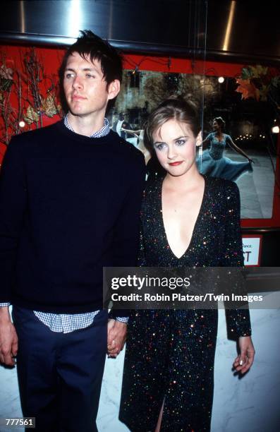 Alicia Silverstone and Chris Jarecki attend the premiere of the new movie "Love's Labour's Lost," June 5, 2000 in New York City.