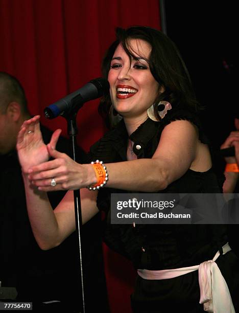 Monte Carlo 76 performs in the Cinema Lounge Music Cafe at AFI FEST 2007 presented by Audi held at the Rooftop Village at ArcLight Cinemas on...