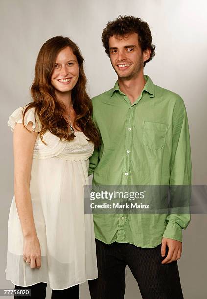 Actress Eireann Harper and filmmaker Jon?s Cuar?n of the film "Year Of The Nail" poses in the portrait studio during AFI FEST 2007 presented by Audi...