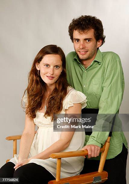 Actress Eireann Harper and filmmaker Jon?s Cuar?n of the film "Year Of The Nail" poses in the portrait studio during AFI FEST 2007 presented by Audi...