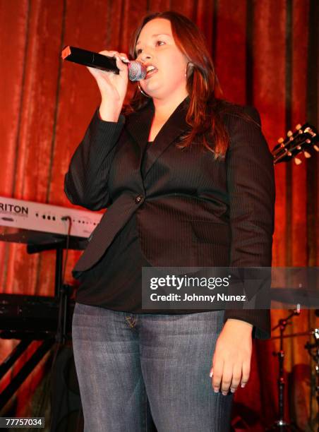 Nadine Santos of POWER 105 during the Gabrielle Ross Showcase at Spotlight on November 6, 2007 in New York City, New York.
