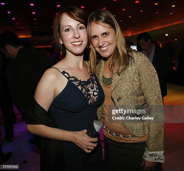 The Gersh Agency's Sarah Self and Lindsay Sloane, VP Original Scrpted Programming USA Network pose at the party for The Hollywood Reporter's 14th...