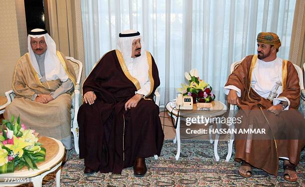 Saudi Arabia's deputy defence minister, Prince Abdul Rahman bin Abdul Aziz , meets with Kuwaiti First Deputy Premier and Defence Minister Sheikh...