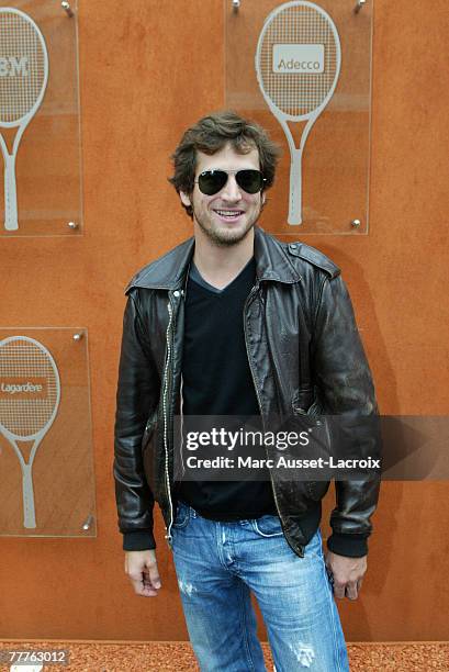 Guillaume Canet arrives in the 'Village', the VIP area of the French Open at Roland Garros arena in Paris, France on June 7, 2007.