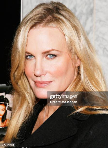 Actress Darryl Hannah arrives at the UN for the Screening of Holly and the launch of the Somaly Mam Foundation on November 7, 2007 in New York City