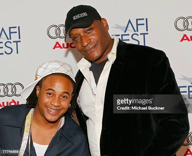 Actors Orlando Brown and Tony Todd arrive at the world premiere of "Public Enemy" during AFI FEST 2007 presented by Audi held at Arclight Cinemas on...
